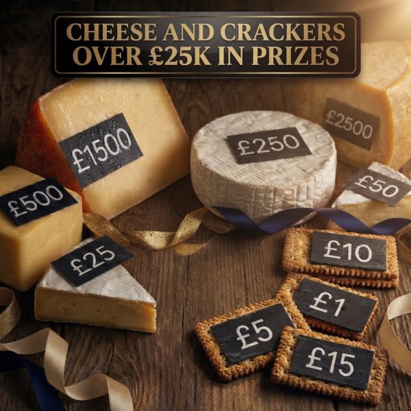 Cheese and Crackers Over £25K of Prizes!